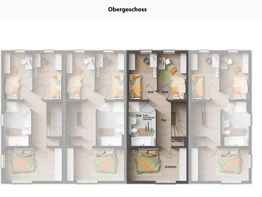 Reihenmittelhaus Obergeschoss Grundriss Neubauhaus Heilbronn Obergeschoss Grundriss