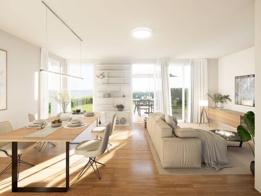 Neubau haus Ludwigsburg Wohnzimmer